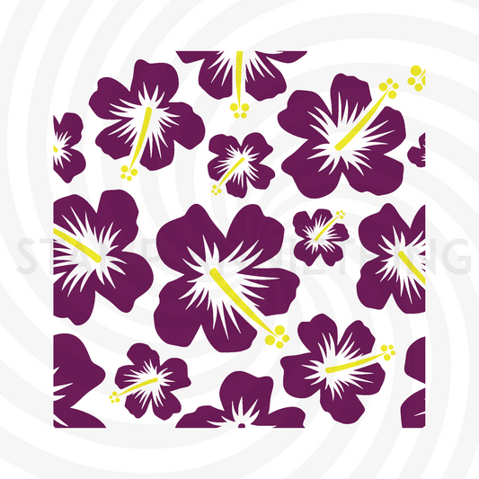 Hibiscus 2 Layer Stencil