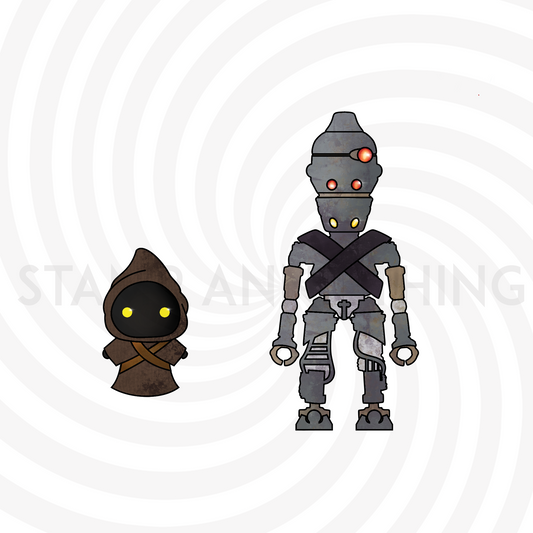 Jawa and IG-11 Droid Digital Stamps