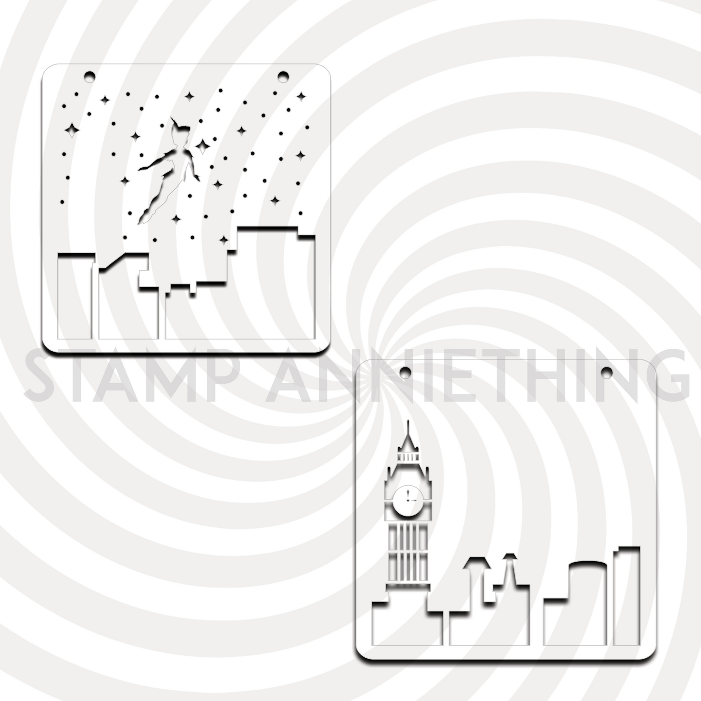 London Skies 2 Layer Stencil