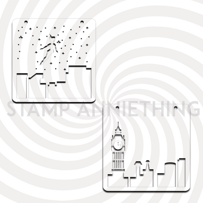 London Skies 2 Layer Stencil