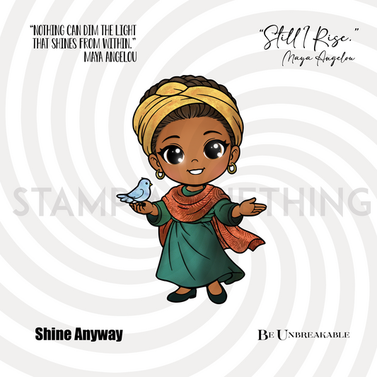 Maya Angelou I Rise DIGITAL STAMP
