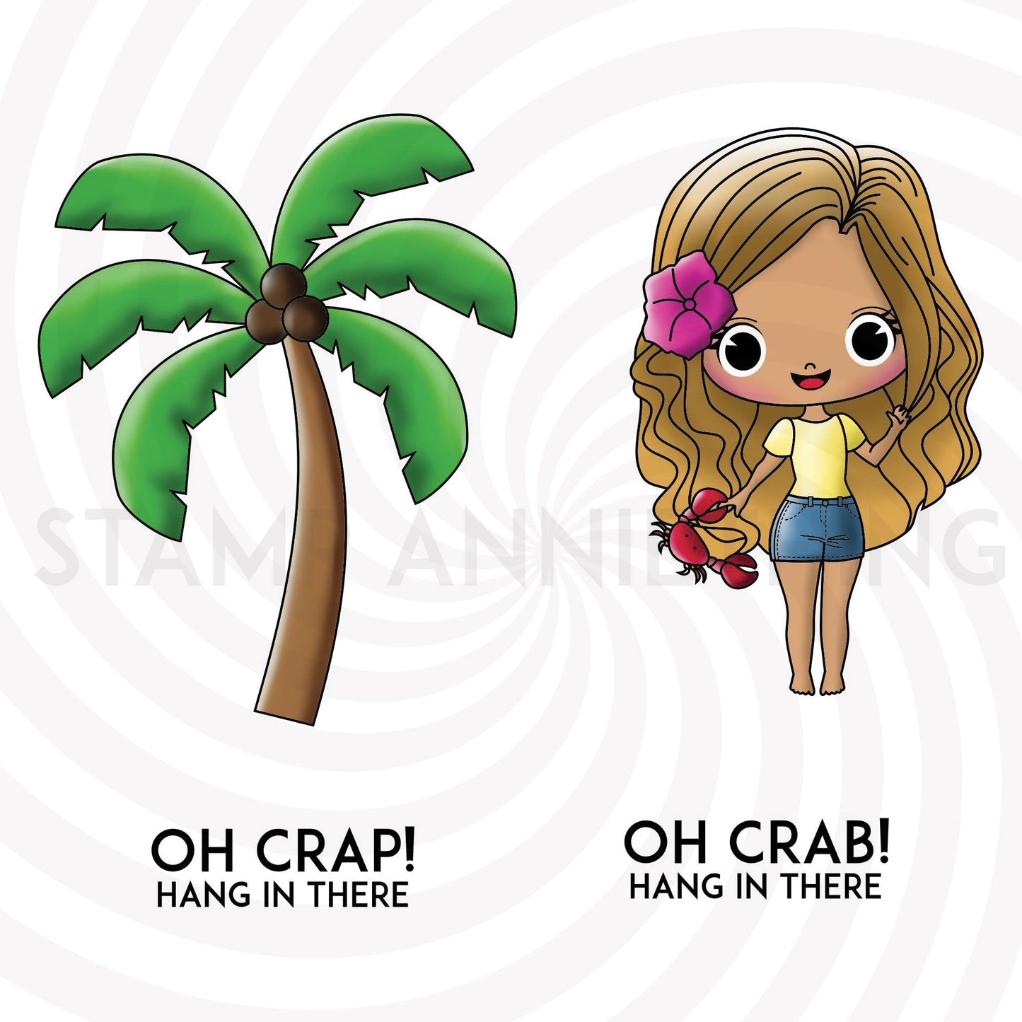 Oh Crab Hang In there DIGITAL STAMP