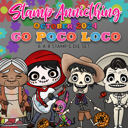 Go Poco Loco 6x8 Stamp Set