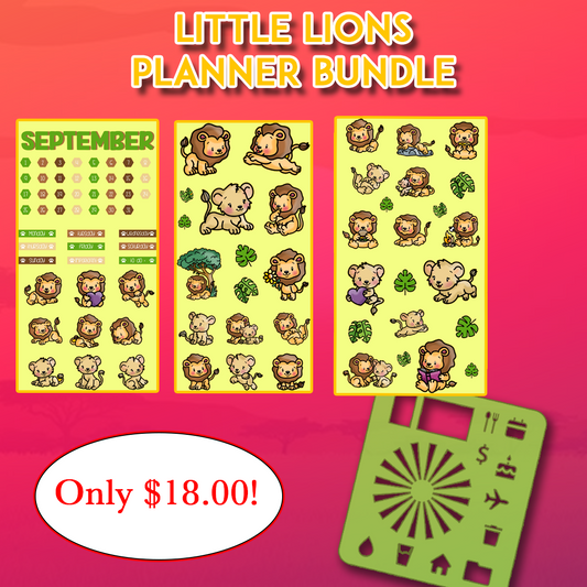 Little Lions - September - Planner Bundle