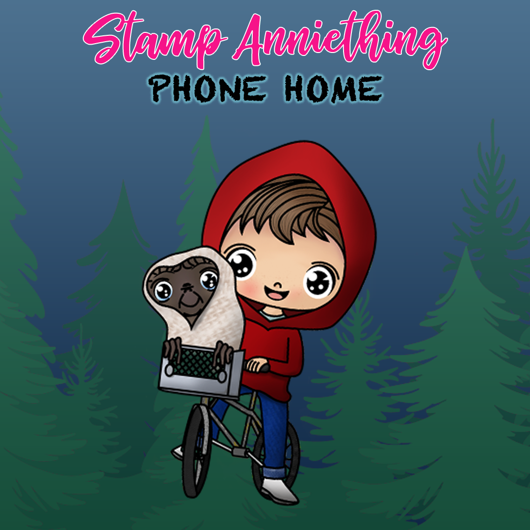 Phone Home 6" x 8" Stamp Set