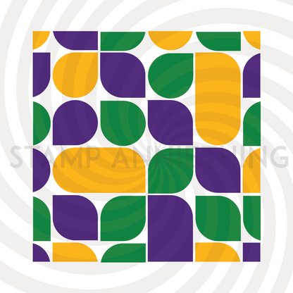 Retro Vibes 3 layer Stencil
