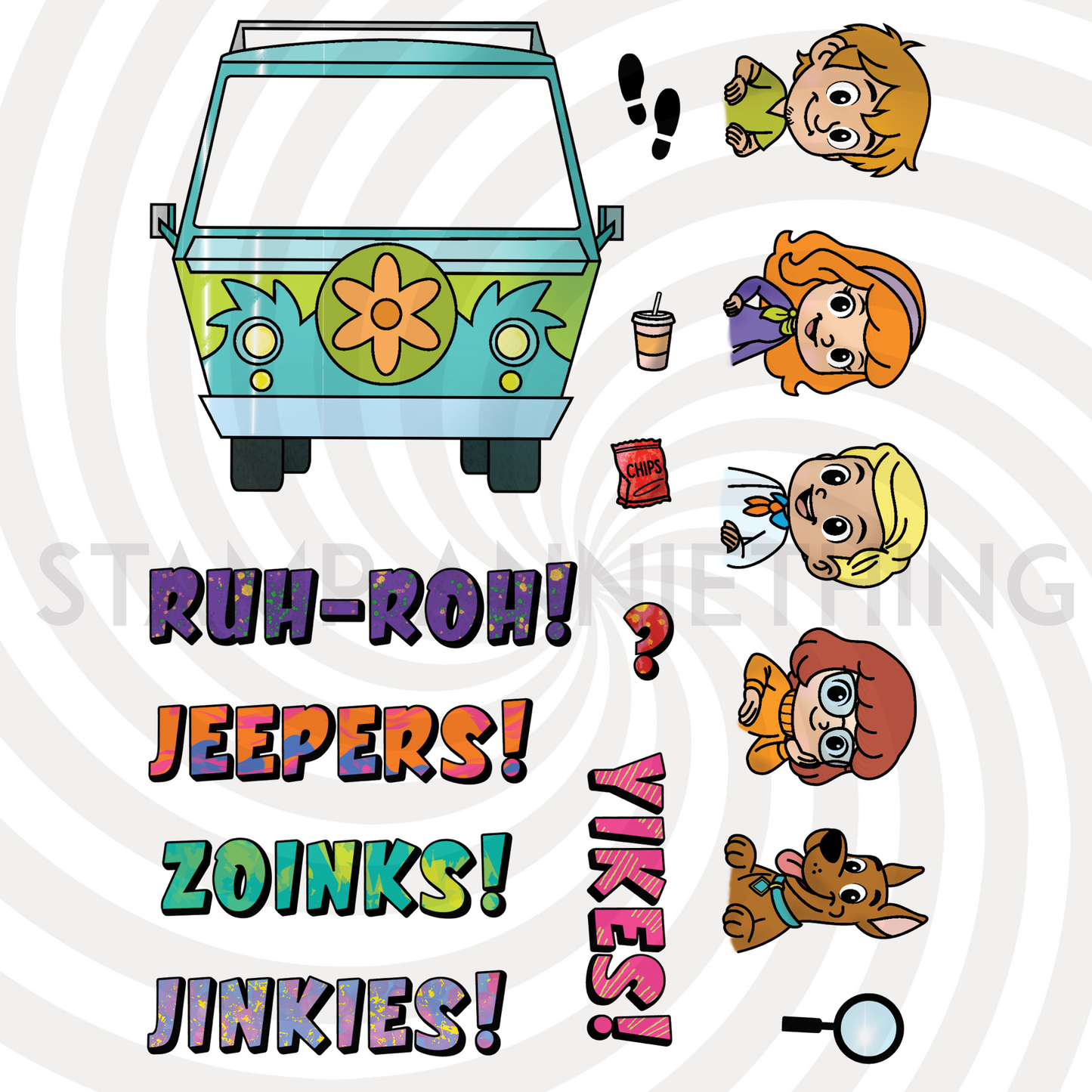 Mystery Adventure Bundle – 2 Stamp Sets with Matching Outline Dies