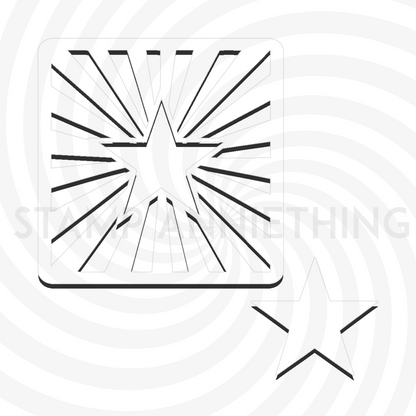 Starburst Stencil (2 Piece)