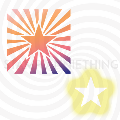 Starburst Stencil (2 Piece)
