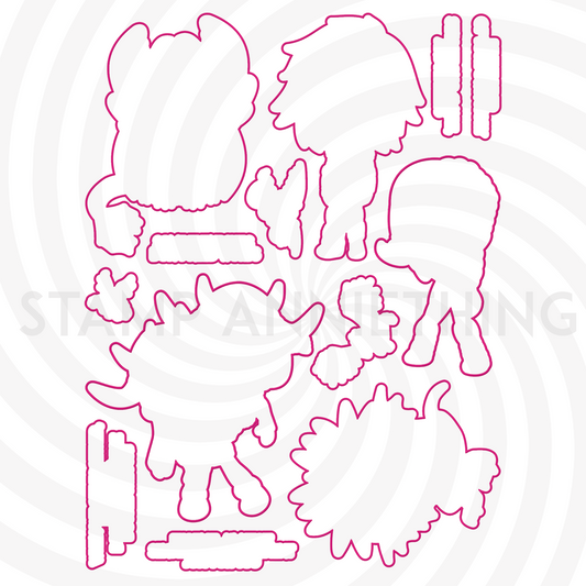 Stay Strong, Smart and Fearless Outline Dies