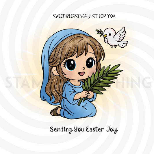 Sweet Easter Blessings Digital Stamp