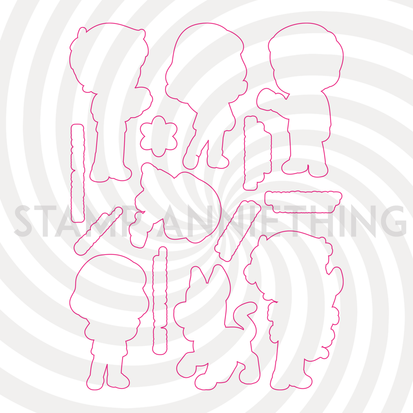 Mystery Adventure Bundle – 2 Stamp Sets with Matching Outline Dies