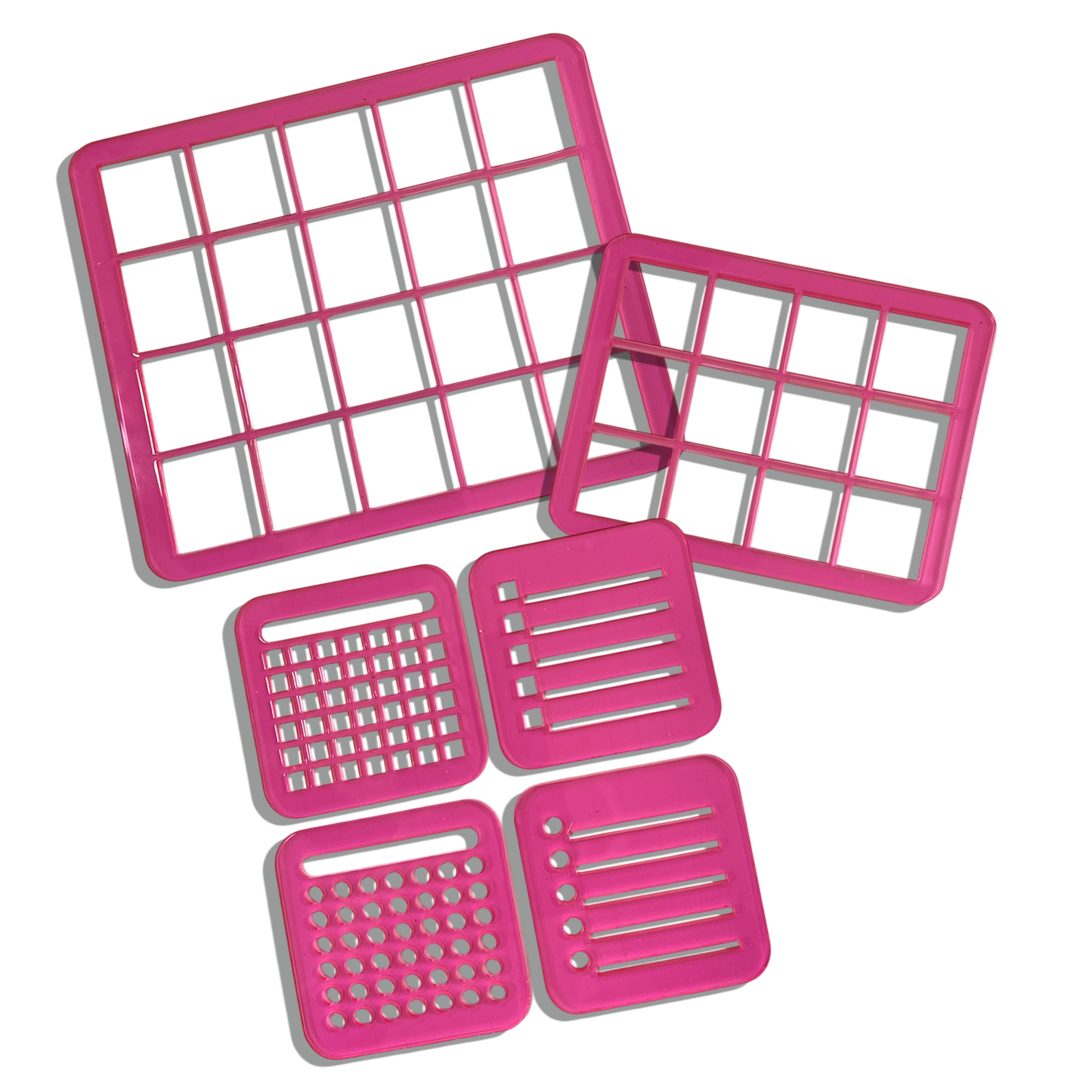 Stencil Set for Journaling & Planners (Transculent Pink)