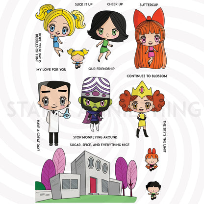 OPEN BOX item - Powerpuff Girls Everything Nice Virtual Retreat Items