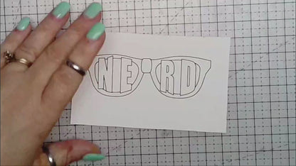 Nerd Glasses Digital Stamp