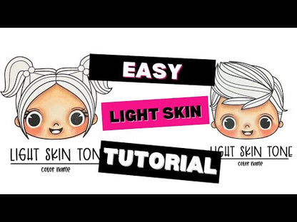 Hair and Skin Swatch Stamp Set 6 x 8