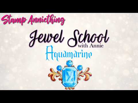 Aquamarine Gemstone Digital Stamp