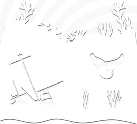 Sunken Ship Stencil