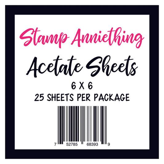 Acetate Sheets - 6 x 6 Pack of 25