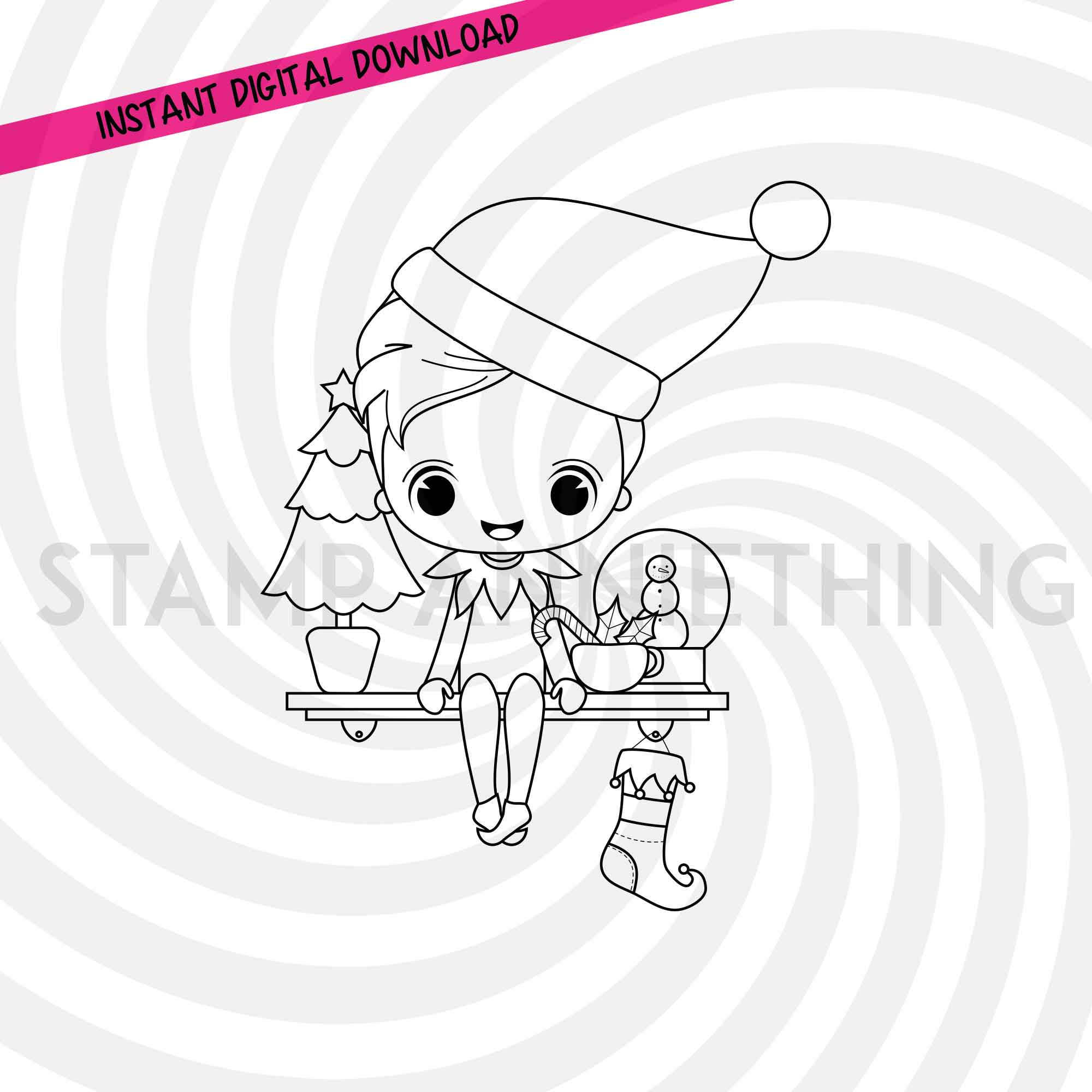 Brownie Elf Printable Pages