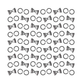 Glasses and Bows Stencil