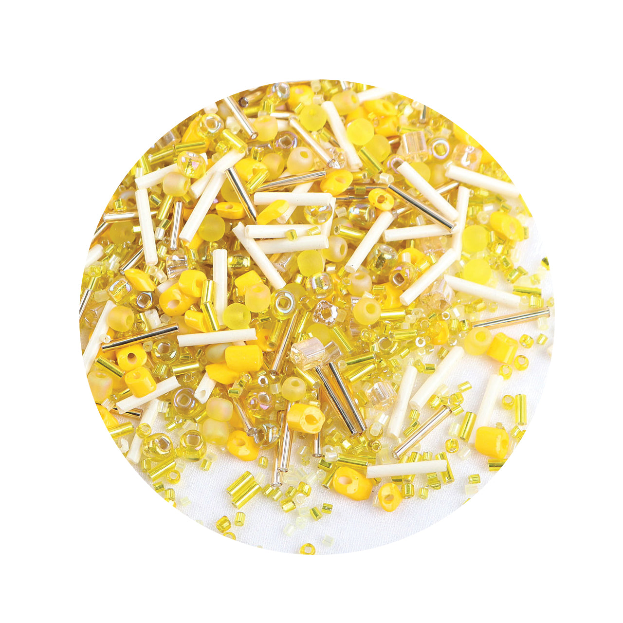 Beads & Bugles - Lemon Chiffon