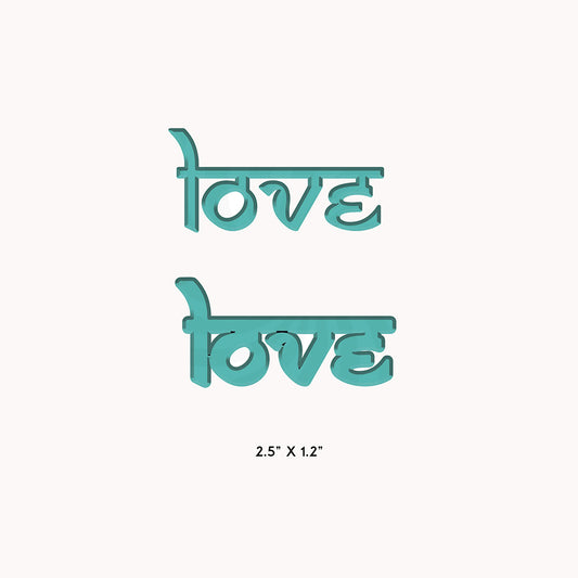 Love Script Word Die