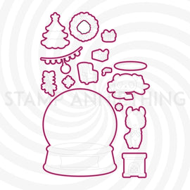 Shaken Not Stirred Outline Dies